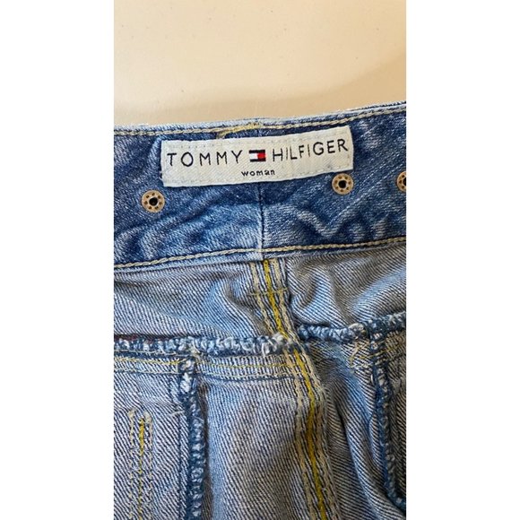 Vintage Tommy Hilfiger Woman Mid-Rise Jeans Women Size 14 Zipper Pockets Rivets - Picture 3 of 16